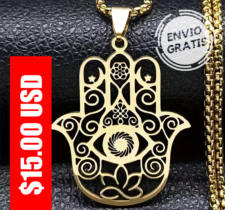 Mano de Hamsa (Golden) para el amor